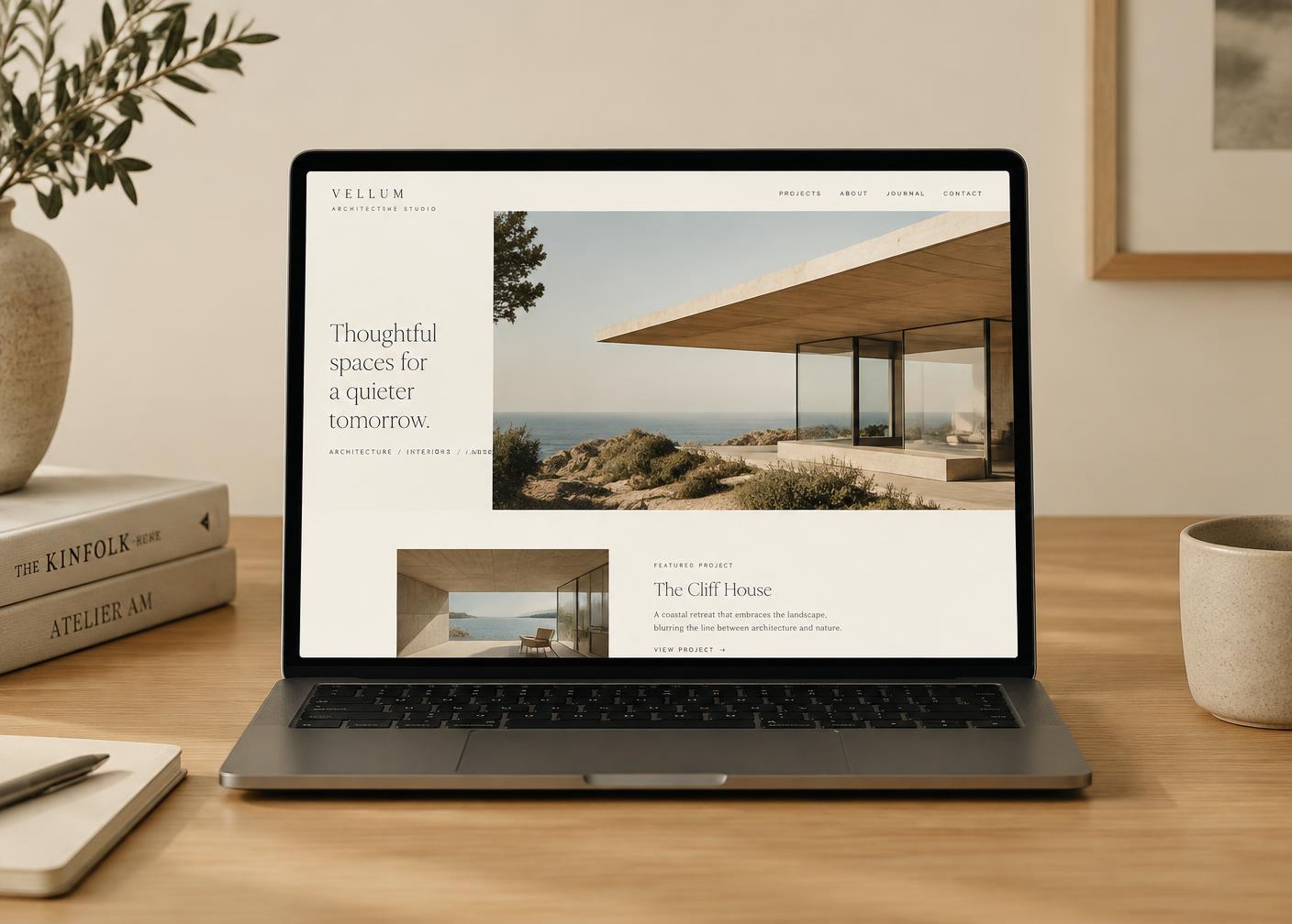 Vellum Architecture Studio — website design concept